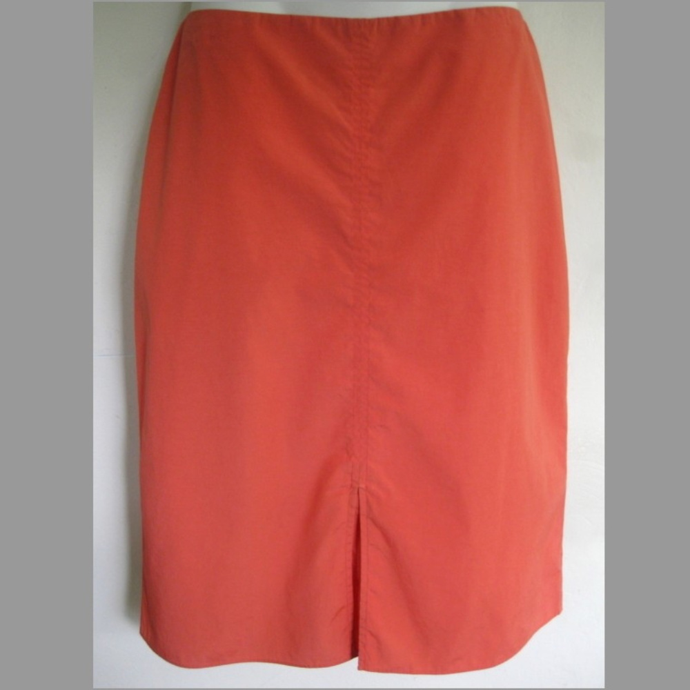 Banana Republic Pencil skirt 4 Orange Straight Nylon Cotton Knee-lengthFall